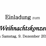 einladung weihnachtskonzert